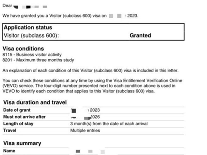 瓦努阿圖身份申請澳大利亞商務簽證